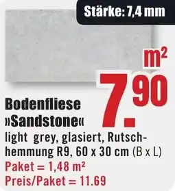 B1 Discount Baumarkt Bodenfliese Sandstone Angebot