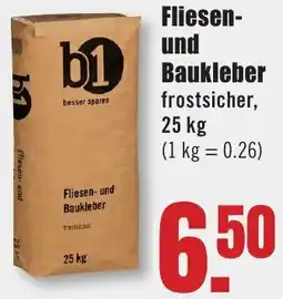 B1 Discount Baumarkt b1 Fliesen- und Baukleber Angebot