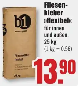 B1 Discount Baumarkt b1 Fliesenkleber flexibel Angebot