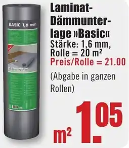 B1 Discount Baumarkt Laminat Dämmunterlage Basic Angebot