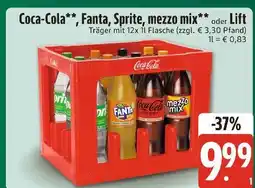 Edeka Xpress Coca-cola oder fanta oder sprite oder mezzo mix oder lift Angebot