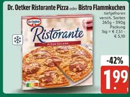 Edeka Xpress Dr. oetker ristorante pizza oder bistro flammkuchen Angebot