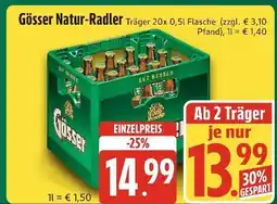 Edeka Xpress Gösser natur-radler Angebot