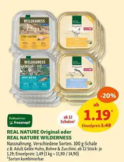Fressnapf Real nature original oder wilderness Angebot