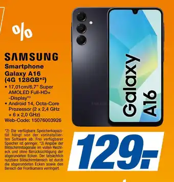 Expert Samsung smartphone galaxy a16 (4g 128gb) Angebot