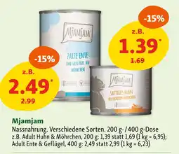 Fressnapf Mjamjam nassnahrung Angebot
