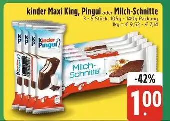 Edeka Xpress Kinder maxi king oder pingui oder milch-schnitte Angebot