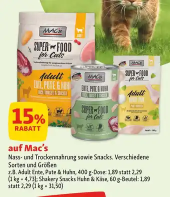 Fressnapf Mac's nass- und trockennahrung Angebot