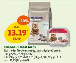 Fressnapf Premiere meat menu Angebot