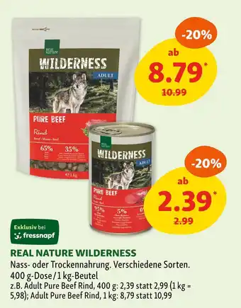 Fressnapf Real nature wilderness Angebot