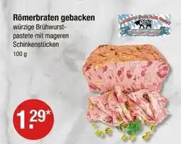 V Markt Metzgerei erwin reiß gmbh römerbraten gebacken Angebot