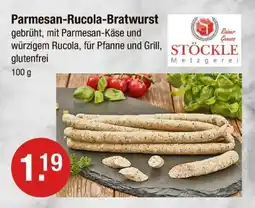 V Markt Stöckle metzgerei parmesan-rucola-bratwurst Angebot