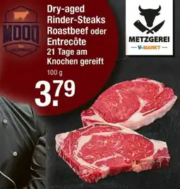 V Markt Mooq dry-aged rinder-steaks roastbeef oder entrecôte Angebot