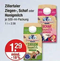 V Markt Erlebnis sennerei ziegen-heumilch Angebot