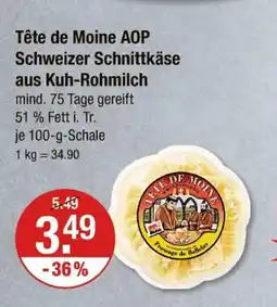 V Markt Tête de moine tête de moine aop Angebot