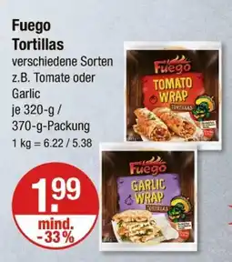 V Markt Fuego tomato wrap Angebot