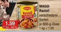 V Markt Maggi ravioli verschiedene sorten Angebot