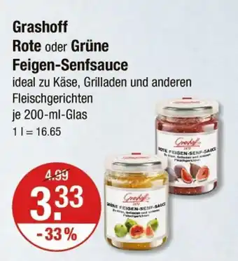 V Markt Grashoff rote feigen-senfsauce Angebot