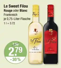 V Markt Le filou le sweet filou rouge oder blanc Angebot