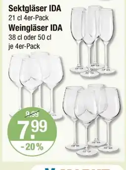V Markt Ida sektgläser oder weingläser Angebot