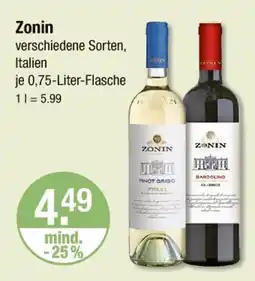 V Markt Zonin pinot grigio oder barroldino Angebot