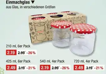 V Markt Einmachglas Angebot