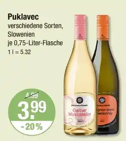 V Markt Puklavec gelber muskateller Angebot