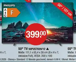 V Markt Philips 50 tv Angebot