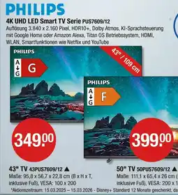 V Markt Philips 43 tv 43pus7609/12 Angebot