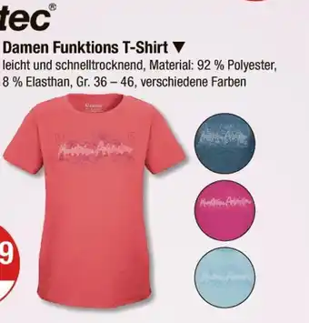 V Markt Crivit damen funktions t-shirt Angebot