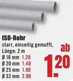 B1 Discount Baumarkt ISO-Rohr Angebot