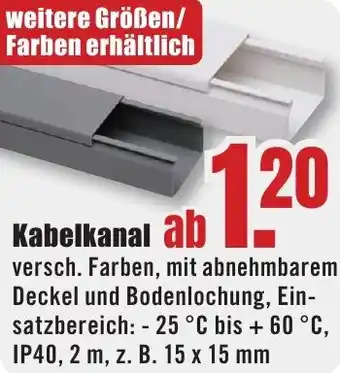 B1 Discount Baumarkt Kabelkanal Angebot