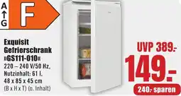 B1 Discount Baumarkt Exquisit Gefrierschrank GS111-010 Angebot