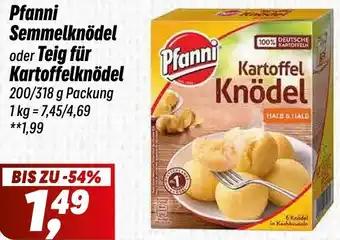 Simmel Pfanni Semmelknödel oder Teig für Kartoffelknödel Angebot
