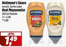 Simmel Hellmann's Sauce oder Real Mayonnaise Angebot