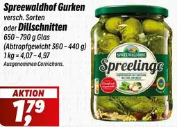 Simmel Spreewaldhof Gurken oder Dillschnitten Angebot