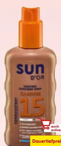 Netto Marken-Discount Sun D'Or Sonnenspray Carotin LSF 15 Angebot