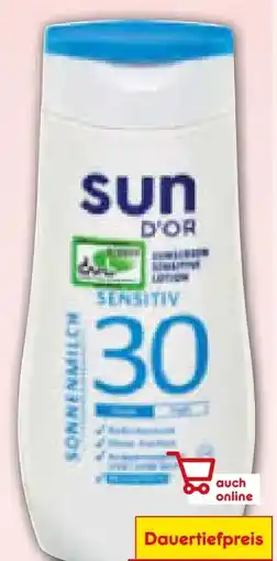 Netto Marken-Discount Sun D'Or Sonnenmilch Sensitiv LSF 30 Angebot