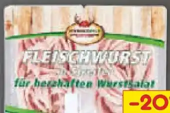 Netto Marken-Discount Schwarzwald Power Fleischwurst in Streifen Angebot