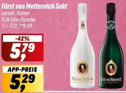 Simmel Fürst von Metternich Sekt Angebot