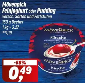 Simmel Mövenpick Feinjoghurt oder Pudding Angebot