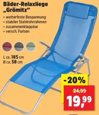 Thomas Philipps Bäder-Relaxliege ,,Grömitz" Angebot