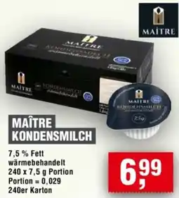 Handelshof Maître kondensmilch Angebot