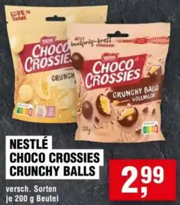 Handelshof Nestlé choco crossies crunchy balls Angebot