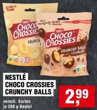 Handelshof Nestlé choco crossies crunchy balls Angebot