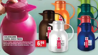 Handelshof Emsa Isolierkanne samba quick press Angebot