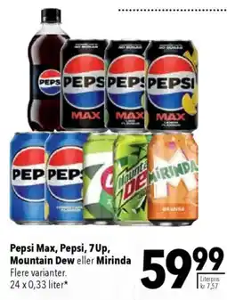 CITTI Markt Pepsi Max, Pepsi, 7Up, Mountain Dew eller Mirinda Angebot