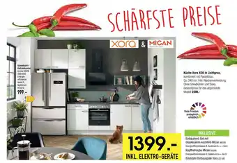 Osca Möbel Xora & mican küche xora xo8 in lichtgrau Angebot