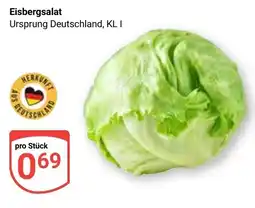 Globus Eisbergsalat Angebot
