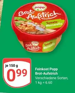 Globus Feinkost Popp Brot-Aufstrich Angebot